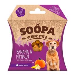 Soopa Vegansk hundmellanmål Banan, pumpa & linfrö Senior Hälsosamma tuggor